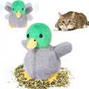 Flapping Brid Cat Toy - Interactive Cat Exercise Toy with Lifelike Bird Chirp Rechargeable Cat Catnip Toys for All Breeds