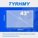 Anti Glare Screen Protector for 43 Inches TV, Matte Film Anti Blue Light Protectors Relieve Screen Filter Relieve Eye Fatigue for LCD, LED, OLED & QLED 4K HDTV