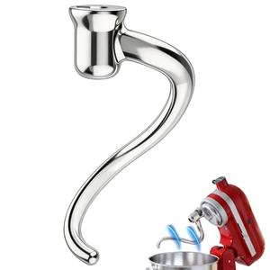 Stainless Steel Spiral Dough Hook Replacement Compatible with KitchenAid 4.5-5 Qt Tilt-Head Stand Mixers, Mixer Attachment for Bread, Pizza & Pastry, Rustproof & 25% Faster Kneading