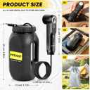 Portable Bidet for Travel, High Pressure Electric Bidet for Women & Men, 1600mAh Battery, Dual Adjustable Spray Modes, LED Display, 2.5L Tank, IPX6 Waterproof Handheld Bidet for Camping & Home