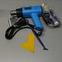 Vinyl Wrap & Window Tint Tool Kit  12Piece with 1200W Heat Gun, Felt Edge Squeegee, Glass Squeegee, Edge Trimmer, and Precision Knife Cutter for Car Wraps, Window Film, PPF, Decals, and Graphics