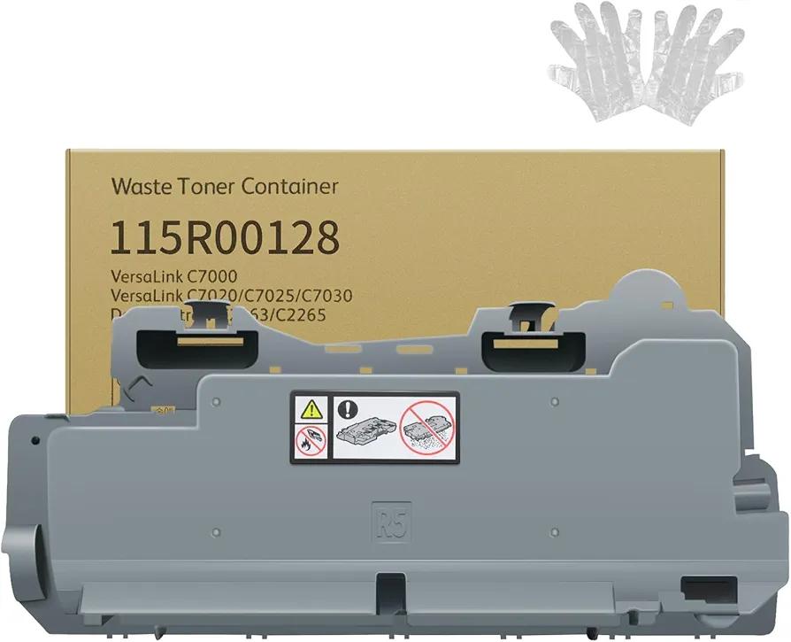 115R00128 Waste Toner Bottle for Xerox VersaLink C7030 C7025 C7020 C7120 C7125 C7130 Printers,Compatible Replacement 115R00129 Waste Toner Container for Xerox VersaLink C7000/DN and CWAA0885 Toner Box