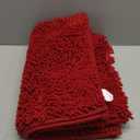 Bathroom Rugs Set 2 Piece Bathroom Mats Bath Rugs Non Slip Bath Rugs for Bathrooms, Thick Soft Chenille Rug Set, Bathtub Mats, Ultra Absorbent Bath Carpet, Shaggy Bathrooms Floor Mat, Burgundy 