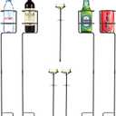 Urban Deco Heavy Duty Drink Holder Set of 7, Outdoor Yard Drink Holder Stakes, 4 Packs Plus Extra 3