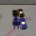 Pack 2 Dinosaur Transforming Car Toy, Magnetic Cars Transform into Dinosaurs, Fun - Collision Transformation Car Toys for Boys & Girls, Party Favors Gift for Birthday, Christmas