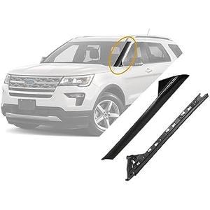 Windshield Trim Molding A-Pillar Set, Compatible with 2011-2019 Ford Explorer, Front Inner Left Driver, BB5Z7803145AA BB5Z-7803137-AA BB5Z-7803137-AB 926-450 BB5Z-7803145-AA Window Accessories, INNER ONLY