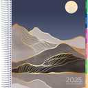 Deluxe 2025 Planner, 8.5"x11": 14 Months (November 2024 - December 2025), Includes Page Tabs, Bookmark, Planning Stickers, Pocket Folder Daily Weekly Monthly Planner Yearly Agenda (Golden Desert)