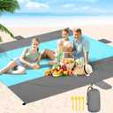 ACH Beach Blanket Waterproof Sandproof Extra Large Beach Mat Oversized 120"108" Portable Lightweight Outdoor Family Mat for Indoor Outside Picnic Camping Hiking Travel