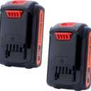 2 Pack 20V 4.0Ah Lithium Replacement Battery Compatible with Black and Decker 20v Cordless Power Tools, Replacement for 20v Battery LBXR20 LB20 LBX20 LBX4020 LBXR20-OPE LBXR2520