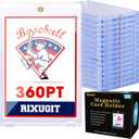 20-Pack Magnetic Card Holders - 360pt Thick Card One Touch Holder, Magnetic Card Case, UV Protection, Fits Trading Cards, Baseball Card, Sports, Gaming and Collectible Cards, Durable Secure Storage ﻿