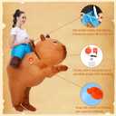 XYJKIDSES Inflatable Capybara Costume for Adult Blow Up Costumes Halloween Costumes Men Women Funny Ride on Animal Costume for Cosplay Party