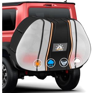 Zettum Bike Cover for Transport 1 to 2 Bike - 600D Travel Bike Covers for Bikes on Rear Bike Rack Heavy Duty & Waterproof, Outdoor Full Bicycle Rack Cover for Single Bikes on Car Hitch (Clear)