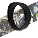Motorcycle 5.75" Headlight Trim Ring Visor Style Headlamp Fit for Harley Sportster XL 883 883N 1200 Dyna Softail FXLR FXST FXSTB (Black)