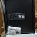 3.4 Cuft Large Fire Proof Safe for Home Documents, Digital Security Safety Box with Electronic Keypad and Keys, Anti-Theft Fire Safes for Home, Fireproof Box for Money Firearm Medicine Valuables, Black