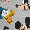 Disney Mickey Mouse & Friends Kids Bath Pool Beach Towel - Super Soft & Absorbent 100% Cotton Towel, Measures 28 x 58 Features, Minnie Mouse, Donald Duck, Goffy & Pluto