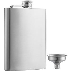Solid Flasks Stainless Steel Flask & Funnel Set, 8 oz