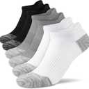 Ankle Socks Womens Athletic Running Comfort Cushioned 3/5/6Pairs (8-10)