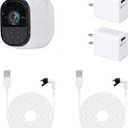 2Pack Power Cable for Arlo Pro and Arlo Pro 2, 16.4Ft/5m Weatherproof USB Cable, with Quick Charge 3.0 Power Adapter Continuously Charging Your Security Camera - by ALERTCAM