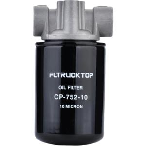FLTRUCKTOP CP-752-10 10 Micron Hydraulic Oil Filter Assembly 200 PSI Max Pressure, 20 GPM Flow Rate, 3/4" NPTF Port,fits for Petroleum-Based Fluid Model 221006,723-0405,P561134,AM106735,OB1318,P561136