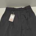 FUNYYZO Wide Leg Pants Women's High Elastic Waisted in The Back Business Work Trousers Long Straight Suit Pants (006# Black (Thin))