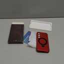 Designed for Samsung Galaxy S24 Case with Magnetic Ring Stand [Compatible with Mag-Safe][Military Grade Drop Protection][Build in Kickstand] Shockproof Galaxy S24 Phone Case 6.2",Red