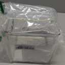 iDesign Recycled Plastic Pantry and Kitchen Storage, Freezer and Fridge Organizer Bin with Easy Grip Handles  6 x 6 x 6, Clear