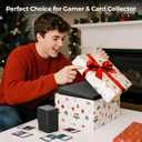 Budding Joy Card Storage Box for Trading Cards 1800+ with Small Case, MTG Commander Deck Box with Portable Handle, Magnetic Deck Case Fit for Top Loader TCG, PTCG, Magic, Sports Cards, Black Grey (3 Rows)