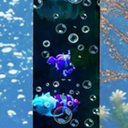 Sensory Bubble Tower Lamp with Bracket: 4 FT Bubble Fish Tube - 20 Color Adjustable 10 Moving Fish - Autism ADHD Friendly Ideal Gifts for Boys Girls