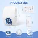 Replacement GN Vacuum Cleaner Bags Compatible with Miele Classic C1,Complete C2, Complete C3, S227/S240, S270,S400,S2,S5,S8 Series Canister Vacuum Cleaner (6 Pack Dust Bags + 2 Set Filters)