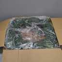 3 Pcs 24 Inch Christmas Norfolk Pine Wreath Artificial Real Touch Norfolk Wreath Winter Farmhouse Greenery Decoration with Ribbon Bow for Front Door Xmas Indoor Outdoor Home Decoration(Khaki)