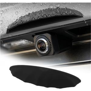 Upgraded Car Backup Camera Rain Shield Silicone,Wider Backup Camera for Car Rain Cover for Clear Reversing Image,Self-Adhesive Reverse Cameras Rains Shield Car Accessories(Standard:for Widths:>0.9")