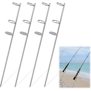 Sand Spikes for Surf Fishing, Heavy Duty Fishing Rod Holder Sand Spike for Beach, Surf, Bank and Shore Fishing