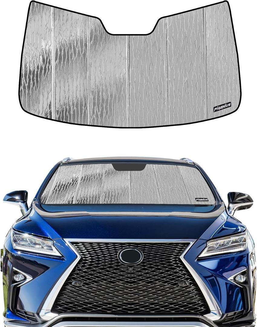 Pigenius Windshield Sun Shade for Lexus RX350/RX450h 2016-2022, RX350L/RX450hL 2018-2022 - AstraGuard