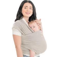 KeaBabies Baby Wrap Carrier  All in 1 Original Baby Carrier Newborn to Toddler Sling, Easy to Wear, Hands Free Bonding, Lightweight, Breathable Infant Wraps (Stone Gray)