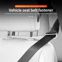 Car Seat Belt Fixer Adjustable Seat Belt Position Holder for Car Interior Prevent Neck Chafing Noise Reduction Seat Belt Organizer Clip for Comfortable Driving (Black 1 Pair)