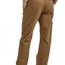 Wrangler Authentics Mens Relaxed Fit Stretch Cargo Pant, 34W x 32L, Kangaroo