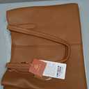 LOVEVOOK Laptop Tote Bag for Women 15.6 In Work Bags with Triple Compartments Large Faux Leather Computer Office Briefcase (Brown)