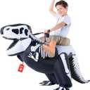 Morph Inflatable Skeleton Dinosaur Costume Kids, TRex Blow Up Skeleton Dinosaur Costume, Inflatable Dino Costume Kids, One Size