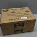 M MCIRCO 4-Piece Glass Casserole Baking Dish, Set of 2 Casseroles With Glass Lids, 1.9 Qt and 3 Qt