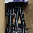 Air-Crutch Lightweight Walking Crutch, Adult Crutches for Walking with Comfortable Underarm Pads and Ergonomic Grips, Adjustable Height 4'7"-6'7", 300 lb Capacity, Black