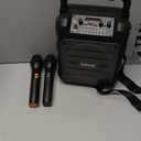 Karaoke Machine for Adults - Portable Bluetooth Karaoke Speaker with Two Wireless Microphones, PA System Speaker Supports TF Card/USB, AUX in, REC, Bass & Treble for Party/Meeting