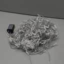 suddus 66ft 200 LED White String Lights with Timer, 12 Modes Christmas Fairy Lights Plug in, Connectable Indoor/Outdoor White Twinkle Lights for Xmas Tree, Bedroom, Garden, Wedding, Party Decorations