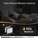 MIULEE Black Blackout Curtains for Bedroom Living Room 84 Inches Long 2 Panels, Thermal Insulated Room Darkening Drapes Grommet Noise Reducing Light Blocking Window Treatments 40x84 Inch