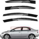 Side Window Visor Vent Rain Guard Deflector Replacement for Civic Sedan 2006-2011