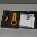 2-in-1 Dog Shock Collar & Dog Bark Collar - Smart Anti Barking Dog Training Collar with 5 Adjustable Sensitivity & 3300FT Remote for All Breeds IP67 Waterproof Rechargeable E-Collar (Orange)