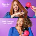 Conair Cake Pop Hair Dryer with Diffuser & Concentrator Attachments, Blow Dryer, Hair Dryers for Women, Tourmaline Ceramic Technology, 3 Heat/2 Speed Settings, Compact Hair Dryer w/Concentrator, Pink