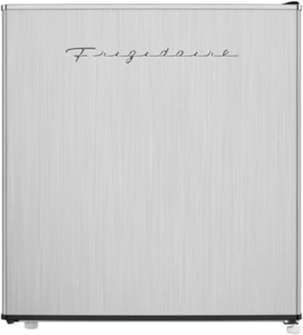 Frigidaire EFR182 1.6 cu ft Stainless Steel Mini Fridge. Perfect for Home or The Office. Platinum Series, 1.8
