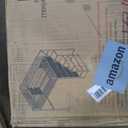 Full Size Metal Loft Bed with Wardrobe and Desk, Heavy Duty Loftbed w/Storage Stairs + Shelves,Space-Saving, Noise Free, No Box Spring Needed, White