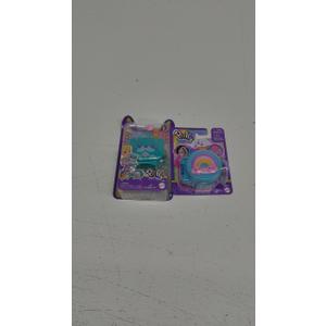 Toys for Kids 2pcs, Polly Pocket Pet Connects Otter Micro Playset, Mattel Polly Pocket Rainbow Compact Playset