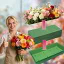 10Pcs Floral Foam Tray 10.7 Inch Plastic Tray for Flower Foam, Flower Arrangements Supplies, Table Centerpieces for Wedding Party Festival